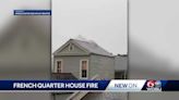 French Quarter house catches fire, believed to be struck by lightning