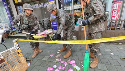 Una nueva incursión de un globo norcoreano lanzó basura sobre el complejo presidencial de Corea del Sur