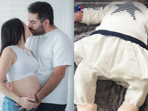 José Eduardo Derbez y Paola Dalay muestran primera foto de su hija Tessa, a menos de un mes de nacer