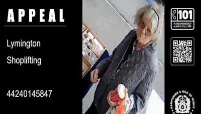 CCTV appeal launched after shoplifting in Lymington