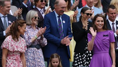 Kate Middleton reapareció en la final de Wimbledon