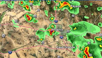 First Alert: Isolated storms hit Peoria, Glendale, west Phoenix areas