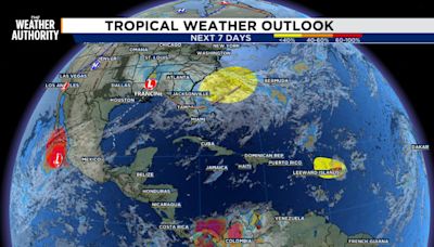 Tropical Storm Francine, TD 7 and two other areas in the Atlantic