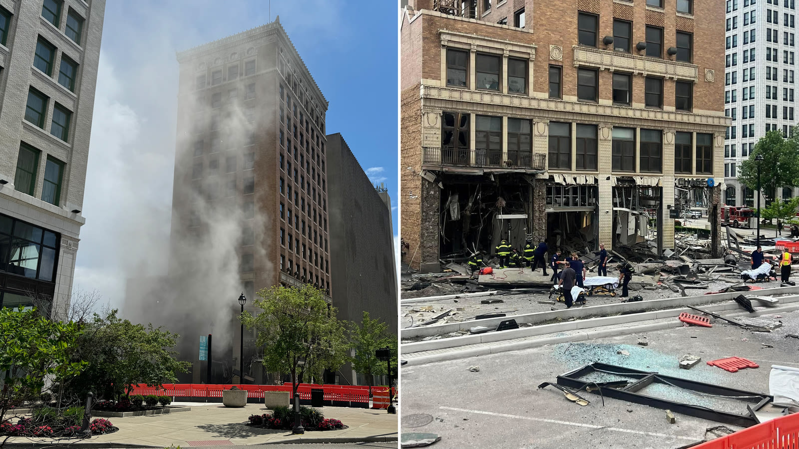 2 missing, multiple people injured in explosion at Chase bank in downtown Youngstown, Ohio