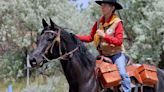 One stop on the journey: Pony Express reenactors transfer mail in Casper