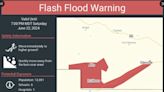 Flash Flood Warning issued for South Fork Fire burn scar