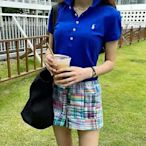 【熱賣精選】美國Polo衫Ralph Lauren拉夫勞倫短袖女t恤翻領修身五扣小馬標純棉運動衫女裝