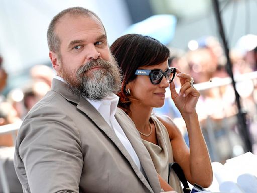 Lily Allen and David Harbour attend Walk Of Fame ceremony