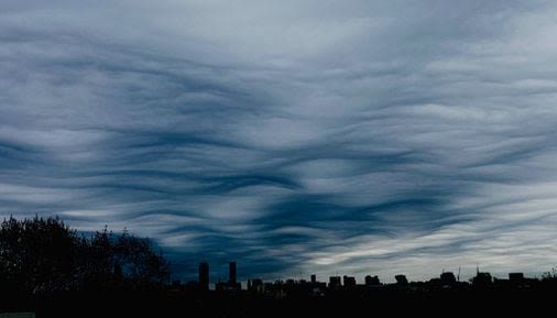 Rare asperitas clouds rolled into the Boston area Tuesday. See stunning photos and videos. - The Boston Globe