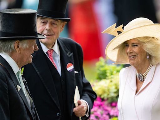 Queen Camilla reunites with ex-husband Andrew Parker Bowles for glamorous evening with daughter Laura Lopes