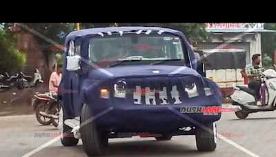 Production-spec Mahindra Thar 5-door Spotted In 3 Exterior Colour Options Ahead Of Expected August 15 India Launch - ZigWheels