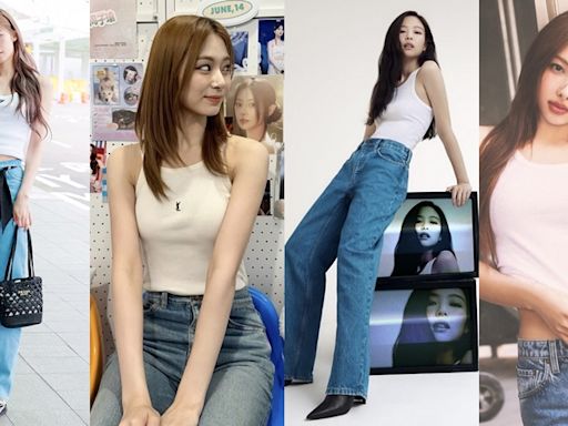 全韓國女星都在穿白背心 x 牛仔褲！Jennie、宋慧喬隨興性感都靠它 - 自由電子報iStyle時尚美妝頻道