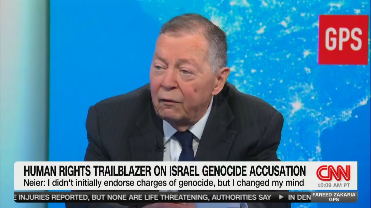 Human Rights Leader Aryeh Neier: Israel Engaged in Genocide