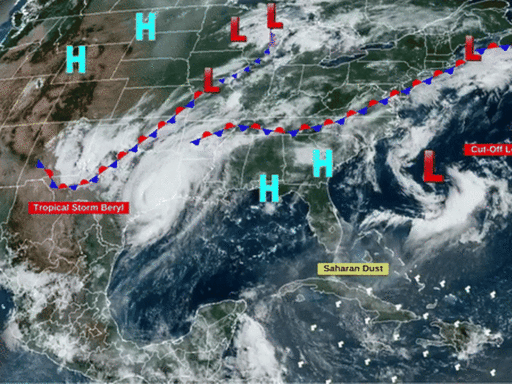 Is sand dust from the Sahara helping combat the formation of early season hurricanes?