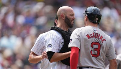 Doyle hits 1st career grand slam, Rockies tie franchise record for runs in 20-7 win over Red Sox