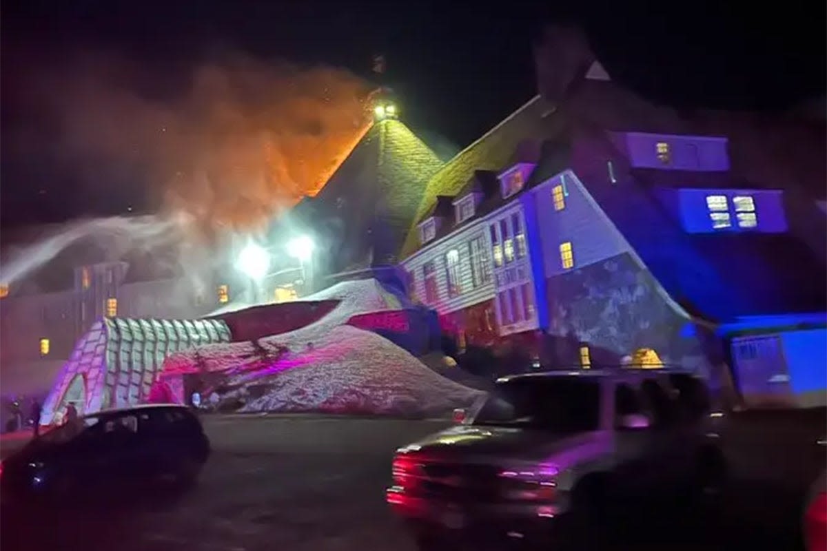 Massive fire breaks out at iconic hotel made famous by Jack Nicholson’s ‘The Shining’