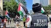 Two arrested at a pro-Palestinian demonstration, according to groups