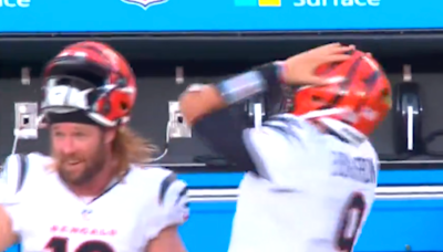 Joe Burrow was livid as a costly Bengals pass interference penalty set up the Chiefs' game-winning field goal