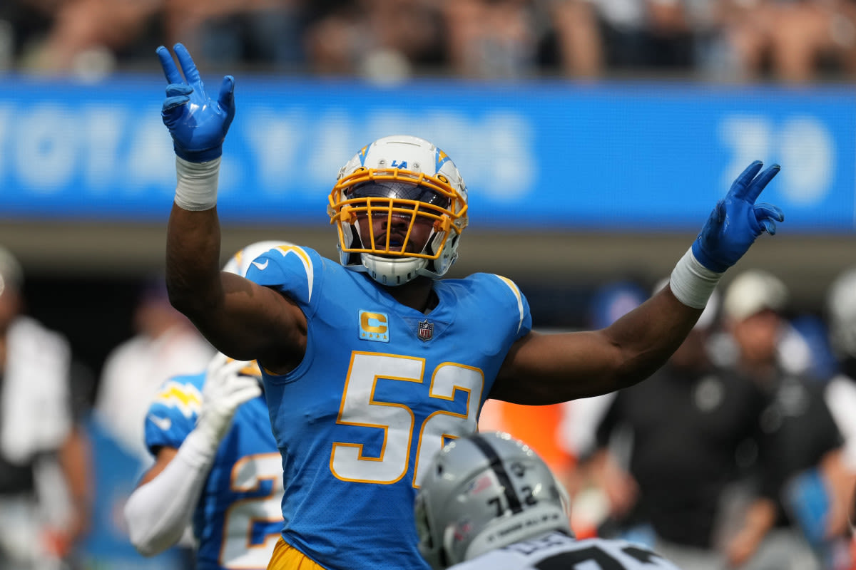 Chargers News: Khalil Mack’s Stellar Season Earns Him Top 30 Ranking for NFL 2024