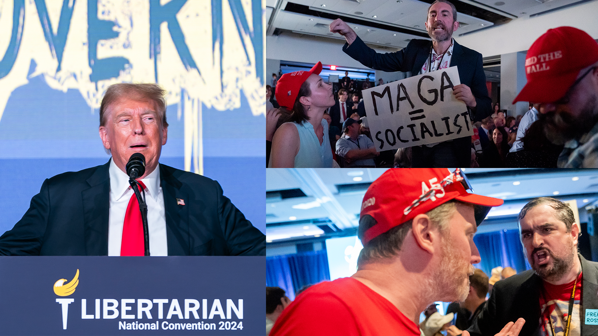 WATCH: Libertarians React to Donald Trump's Speech at Their Convention