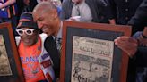 Reggie Miller signs Spike Lee’s famed Post back page before Game 2