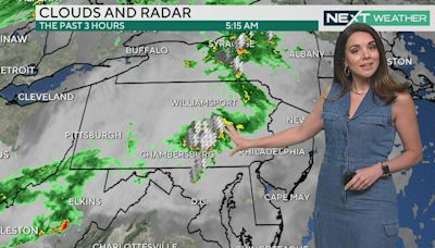 Rain, thunder, lightning, high winds in the morning weather forecast for Philadelphia region