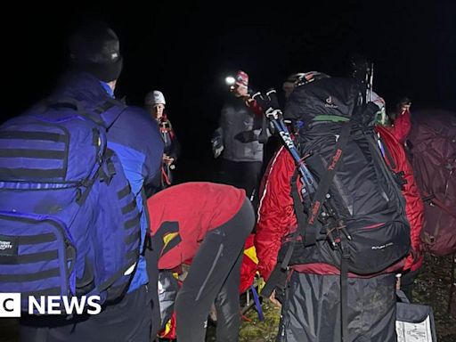 Cumbria fell runner rescued at midnight after ankle injury