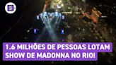 Show de Madonna reuniu 1.6 milhões de pessoas em Copacabana, no Rio de Janeiro