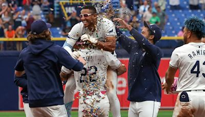 'A family thing': Rays' Palacios hits walk-off RBI in 12th to beat Athletics 6-5