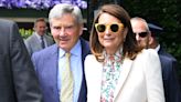 Smiling Carole and Michael Middleton step out at day four of Wimbledon