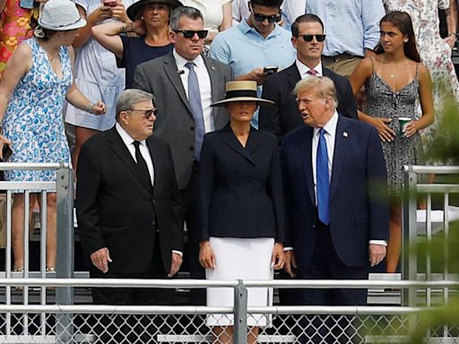 Donald Trump Gets Front Row View at Barron’s High School Graduation