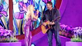 Gwen Stefani and Blake Shelton perform newest song 'Purple Irises' together at ACM Awards