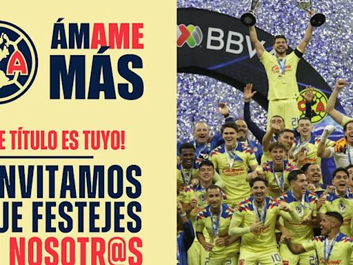 América invita a celebrar su título en el estadio Azteca, la entrada será GRATIS