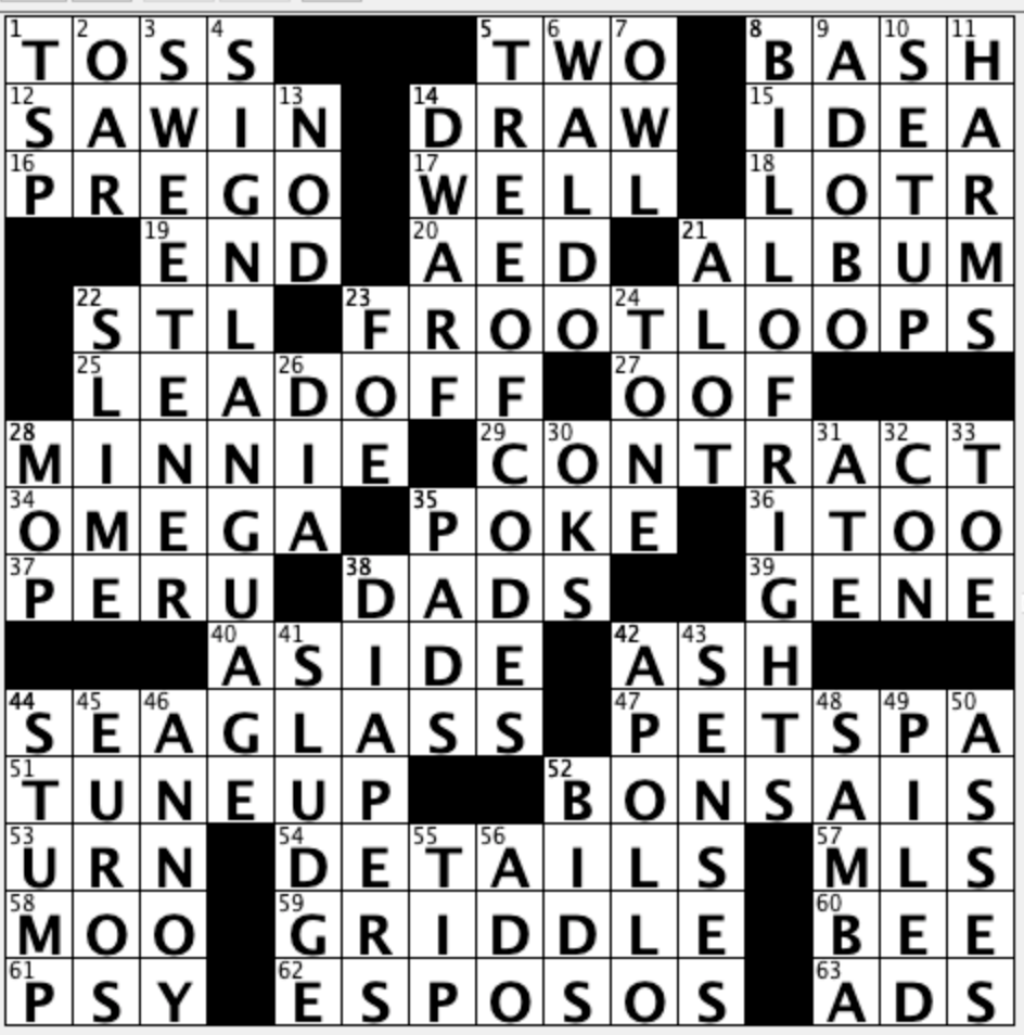 Off the Grid: Sally breaks down USA TODAY's daily crossword puzzle, Top Dollar