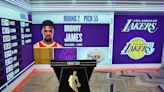 Bronny James selected by Lakers with No. 55 pick