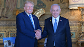 Bandage-Free Trump Shows Ear Injury To Netanyahu At Mar-a-Lago Meeting