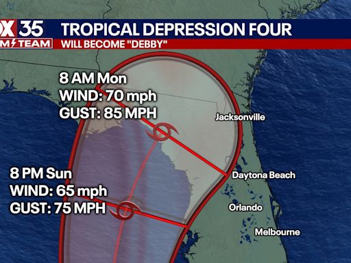 Tropical Depression 4 live updates: Depression forms in Atlantic, expected to become Tropical Storm Debby