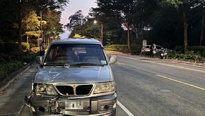 金門詭異車禍！休旅車駕駛稱「閃黑影」衝對向車道 騎士慘遭撞飛滿地血