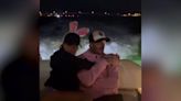 David and Victoria Beckham recreate viral Islands in the Stream dance on speedboat in Miami