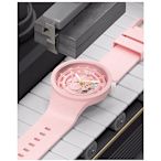 SWATCH 生物陶瓷 BIG BOLD系列手錶C-PINK 粉色(47mm)