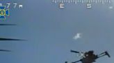 Ukraine posts video of rare drone-on-drone warfare where it slams its own unmanned aircraft into a Russian one