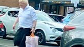 Boris Johnson looks relaxed while shopping at budget chain B&M in Oxfordshire