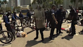 Pro-Palestine protesters arrested after attempt to block traffic, entrance to PortMiami - WSVN 7News | Miami News, Weather, Sports | Fort Lauderdale