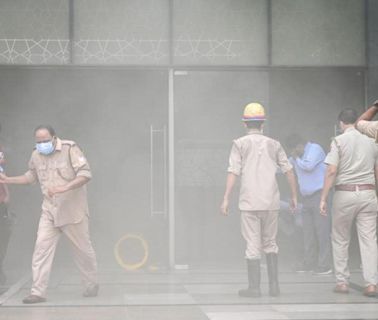 Fire breaks out at Noida’s Logix Mall, 50 people evacuated, none hurt