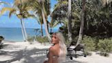 Kim Kardashian Shares More Sexy Bikini Shots After Praising Pete Davidson's 'Content Taking Boyfriend' Skills