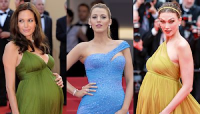 Pregnant on Cannes Film Festival Red Carpets: Angelina Jolie, Karlie Kloss & More Fashionable Baby Bump Moments