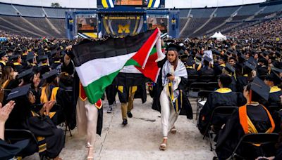 A look at commencement ceremonies as US campuses are roiled by protests over the Israel-Hamas war