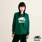 Roots 女裝- ORIGINAL圓領上衣-綠色