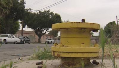 Water company installs locked shields over fire hydrants in South LA to prevent theft