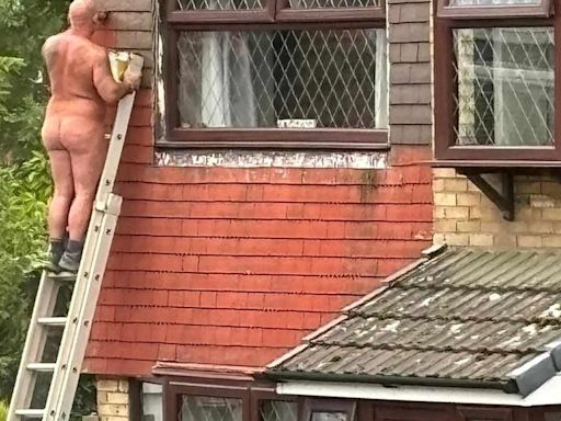 Police called to report of man painting outside of house naked